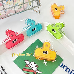 4pcs Colorful & Adorable Face Binder Clips for Organization