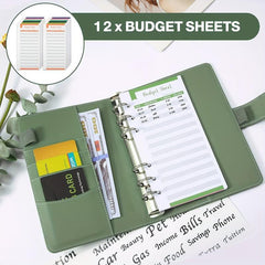 Budget Binder Money Organizer for Cash Envelopes & Expense Sheets