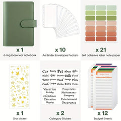 Budget Binder Money Organizer for Cash Envelopes & Expense Sheets