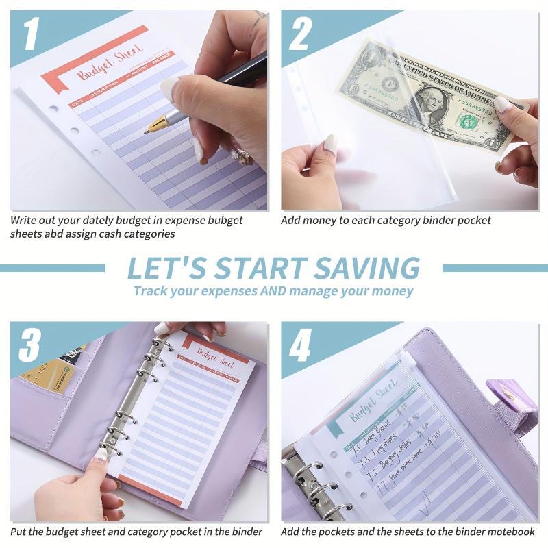 Budget Binder Saving Challenge Cash Stuffing Budgeting Plan