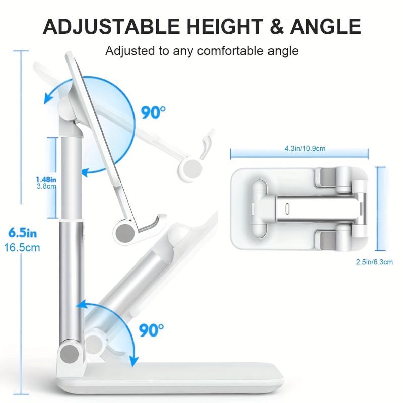 Adjustable Foldable Mobile Phone Tablet Stand for Android Smartphone & Tablets