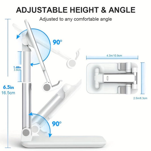 Adjustable Foldable Mobile Phone Tablet Stand for Android Smartphone & Tablets