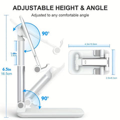 Adjustable Foldable Mobile Phone Tablet Stand for Android Smartphone & Tablets