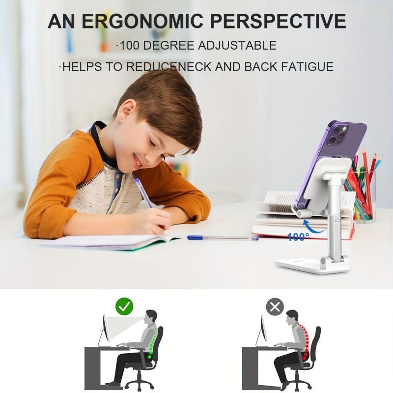 Adjustable Foldable Mobile Phone Tablet Stand for Android Smartphone & Tablets
