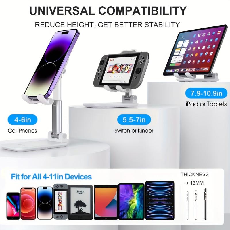 Adjustable Foldable Mobile Phone Tablet Stand for Android Smartphone & Tablets
