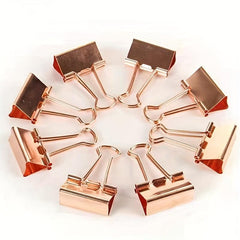 40pcs Vintage Binder Clips Paper Clamps for Office and School
