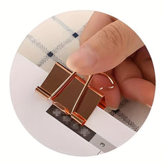 40pcs Vintage Binder Clips Paper Clamps for Office and School