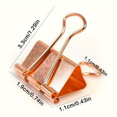 40pcs Vintage Binder Clips Paper Clamps for Office and School