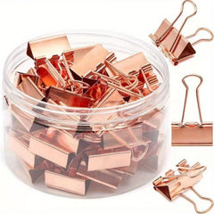 40pcs Vintage Binder Clips Paper Clamps for Office and School