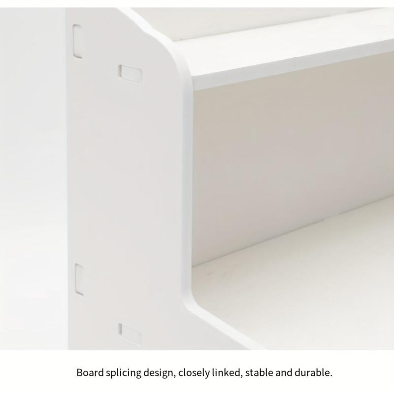 Desktop Storage Rack Wooden Double Layer Cosmetics Student Desk Storage