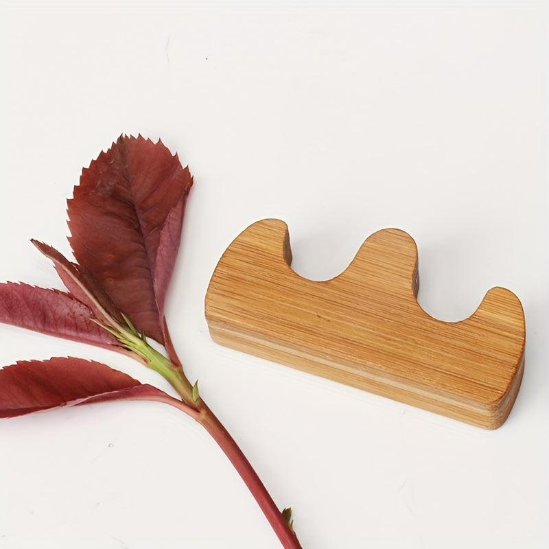 Bamboo Wooden Brush Pen Holder Calligraphy Supplies