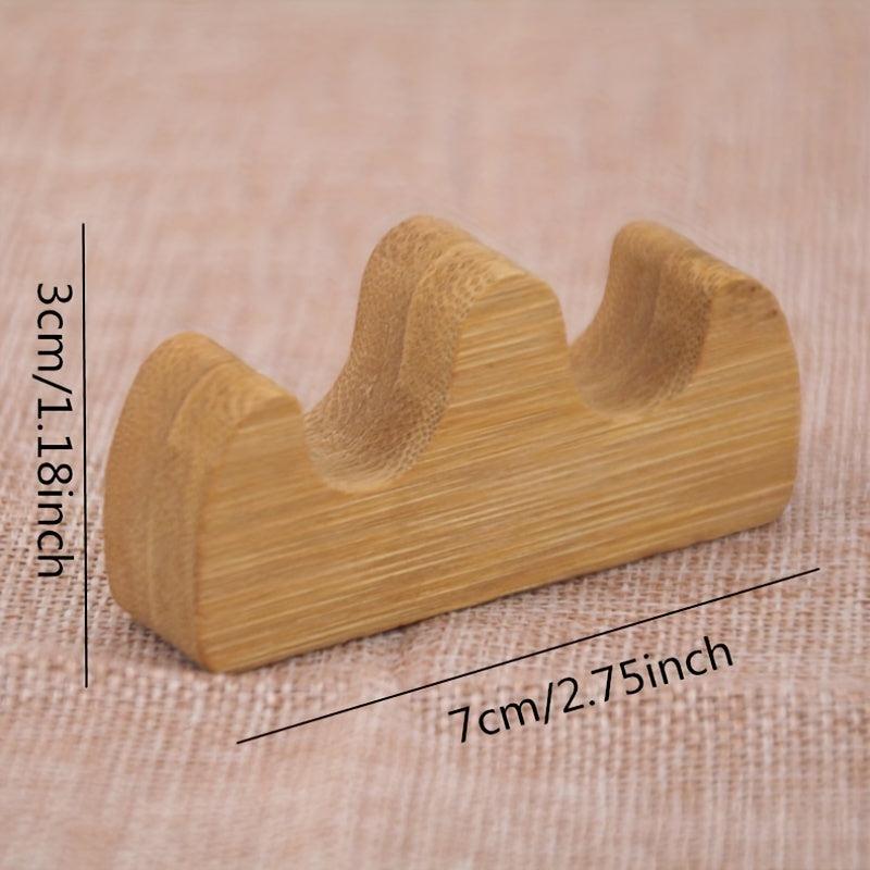 Bamboo Wooden Brush Pen Holder Calligraphy Supplies