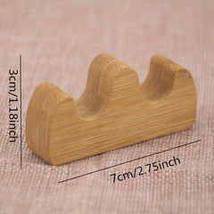 Bamboo Wooden Brush Pen Holder Calligraphy Supplies