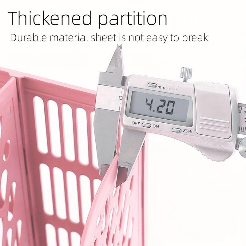 Pink Thickened Four-link File Holder Desk Storage Rack