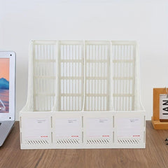 Thickened Quadruple File Holder Office Supplies Desktop Storage Rack