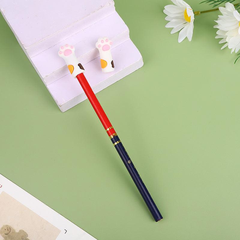 10pcs Pack Cat Claw Pencil Cap Pocket Pen Sleeve