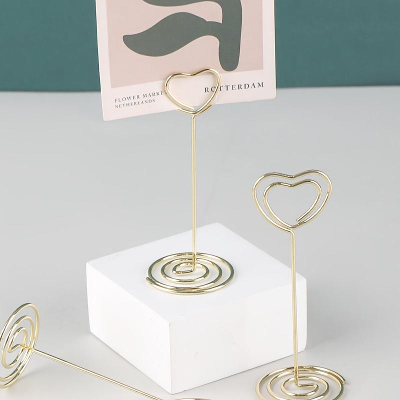 2pcs Golden Love Letter Card Placement Rack Set