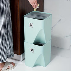 Stackable Trash Sorting Bins for Home Kitchen & Office