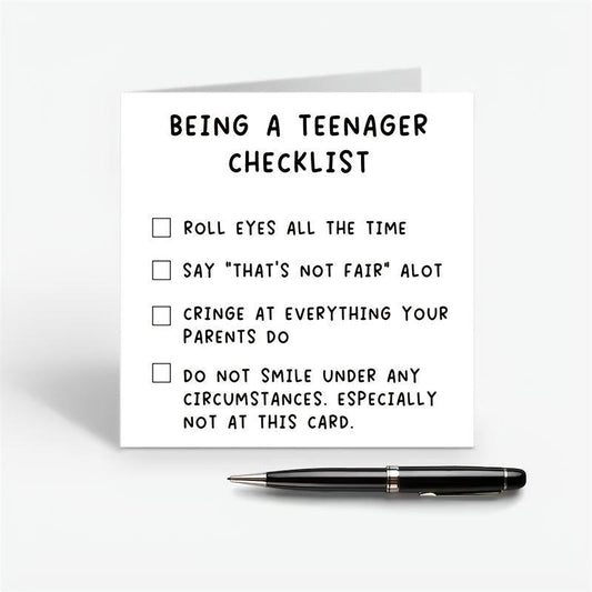Funny Teenagers Birthday Card - Perfect for 14th-17th Son Daughter Niece Nephew