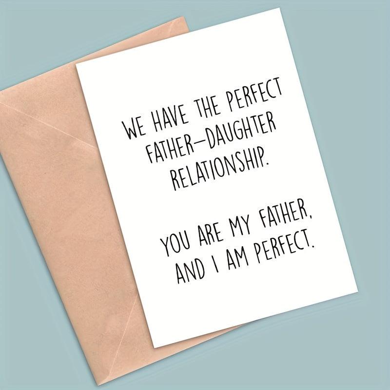 Father's Card Happy Father's Daughter Meaningful Father Card