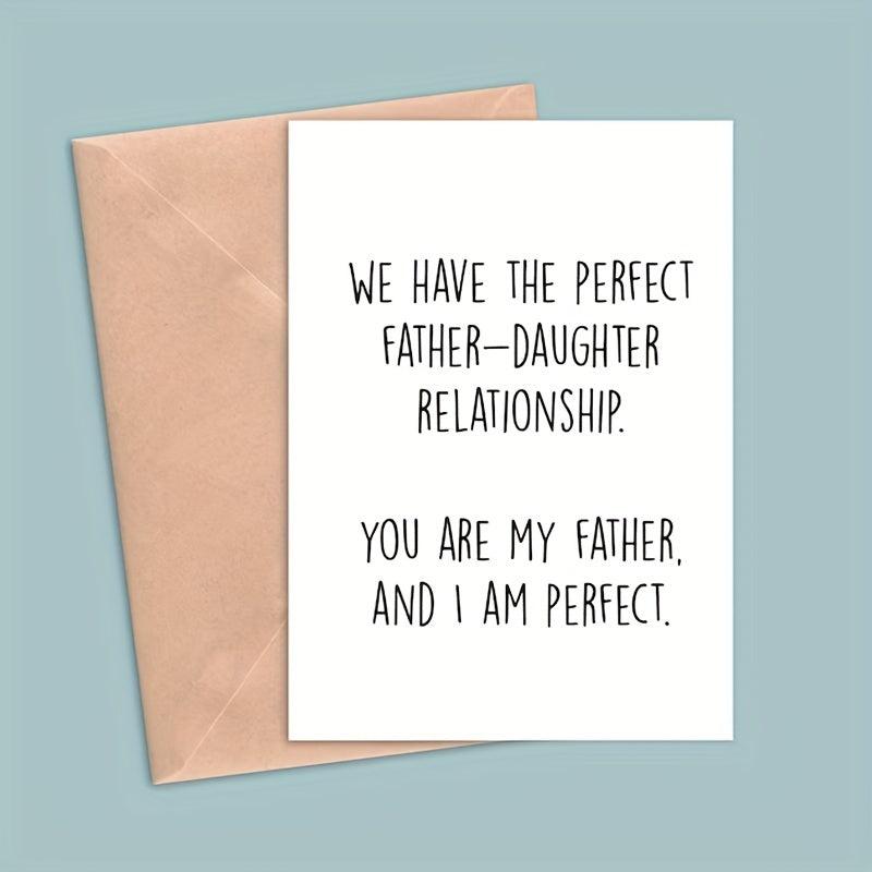 Father's Card Happy Father's Daughter Meaningful Father Card