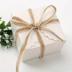 10M Jute Cord String Gift Wrapping Ribbon Bows Crafts Jute Twine Rope Burlap