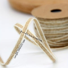 10M Jute Cord String Gift Wrapping Ribbon Bows Crafts Jute Twine Rope Burlap