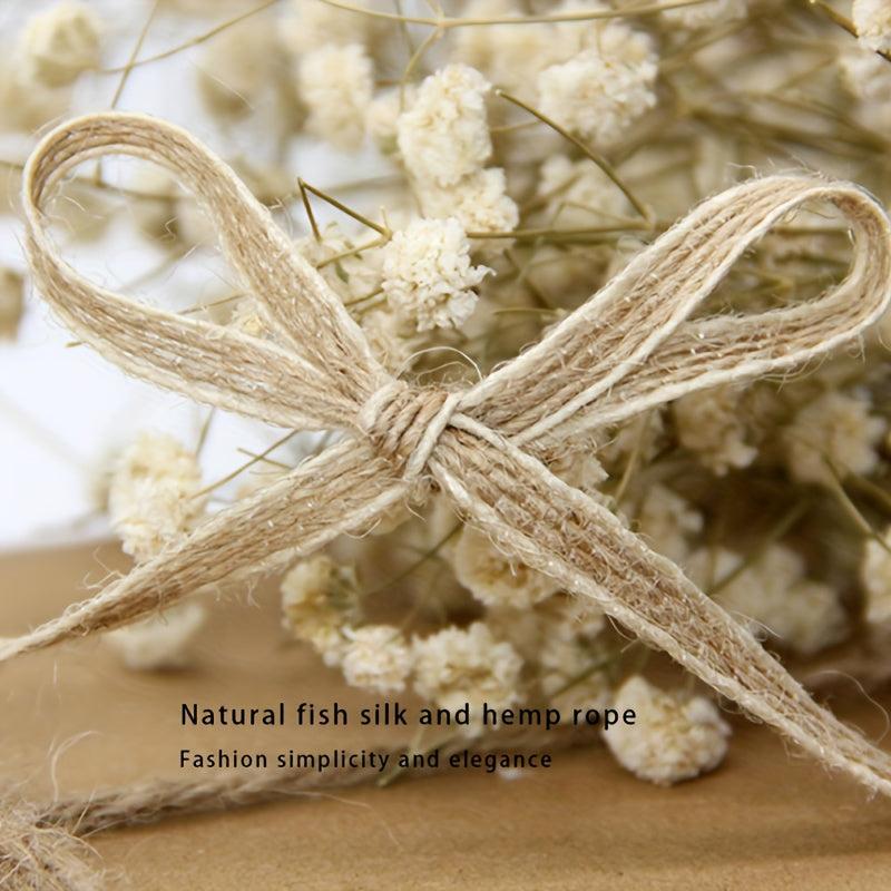10M Jute Cord String Gift Wrapping Ribbon Bows Crafts Jute Twine Rope Burlap