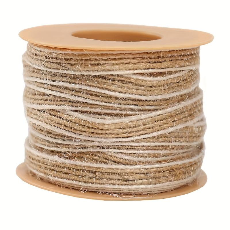10M Jute Cord String Gift Wrapping Ribbon Bows Crafts Jute Twine Rope Burlap