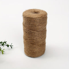 Natural Jute Twine 328ft 100m Long Twine Crafts Gift Wrapping Packing Gardening