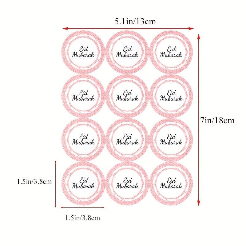 Eid Stickers 7 Sheets Decoration Happy Eid Mubarak