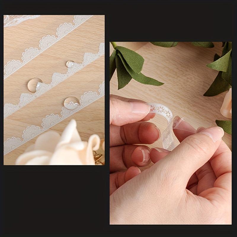 30pcs Waterproof Lace Stickers for Scrapbooking DIY Journals