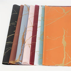 4pcs Marble Pattern Wrapping Paper Flower Art Bouquet Flower Packaging