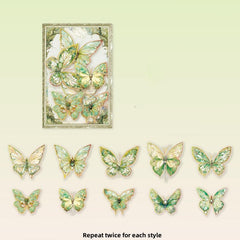 20pcs Butterfly Collection Series Decorative Stickers