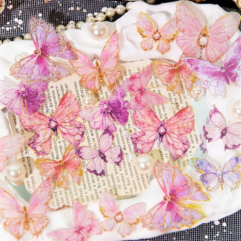 20pcs Butterfly Collection Series Decorative Stickers