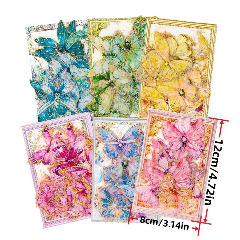 20pcs Butterfly Collection Series Decorative Stickers