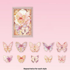 20pcs Butterfly Collection Series Decorative Stickers
