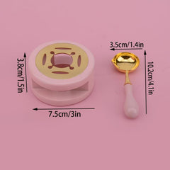 Wax Seal Set: Stamp, Heads, Stove, Spoon