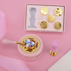 Wax Seal Set: Stamp, Heads, Stove, Spoon