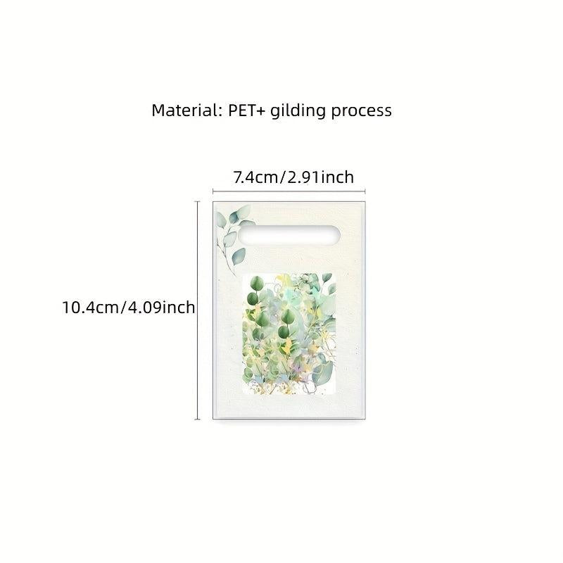 40 Sheets Retro Flower Plant Stickers for DIY Projects Notebooks