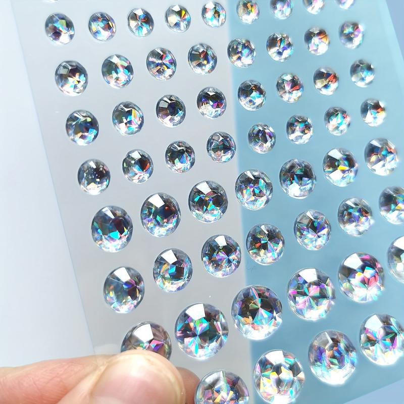 Laser Light Gem Crystal Diamond Stickers Makeup Stickers
