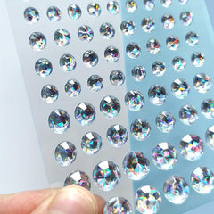 Laser Light Gem Crystal Diamond Stickers Makeup Stickers