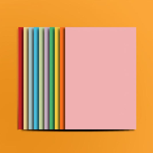 50 Sheets Colored Cardboard for Crafts and Arts Print