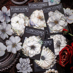 20pcs Pack Night Rose Decorative Stickers for Scrapbooking Diary Planner