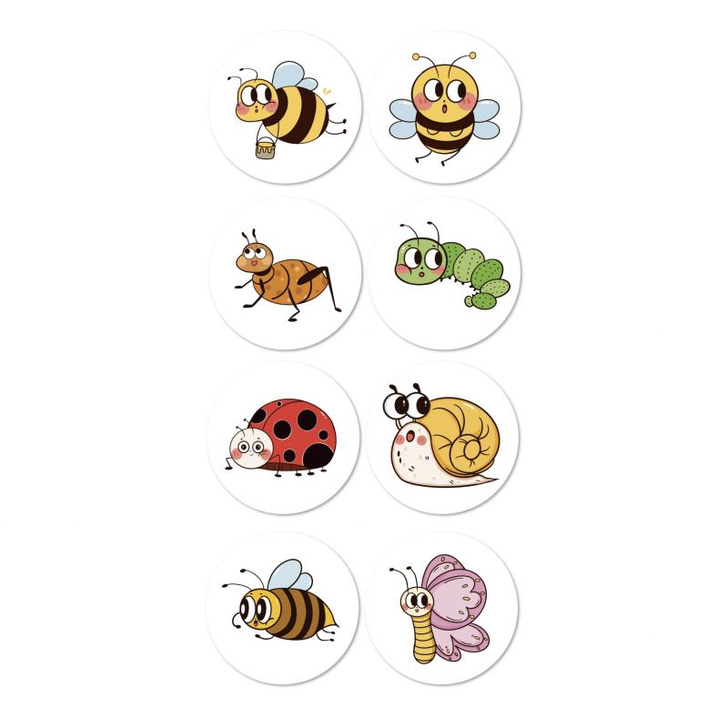 500pcs Cartoon Bee Butterfly Insect Reward Sticker