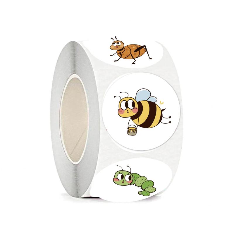500pcs Cartoon Bee Butterfly Insect Reward Sticker