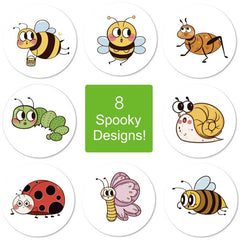 500pcs Cartoon Bee Butterfly Insect Reward Sticker