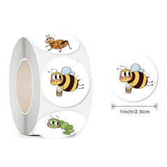 500pcs Cartoon Bee Butterfly Insect Reward Sticker