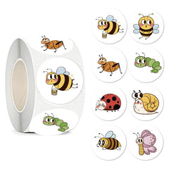 500pcs Cartoon Bee Butterfly Insect Reward Sticker