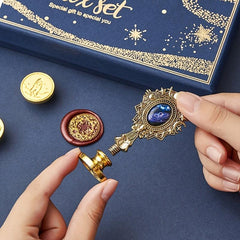 Wax Seal Stamp Kit Envelope Sealing Wax With Box Creative Star Wax Seal Beads
